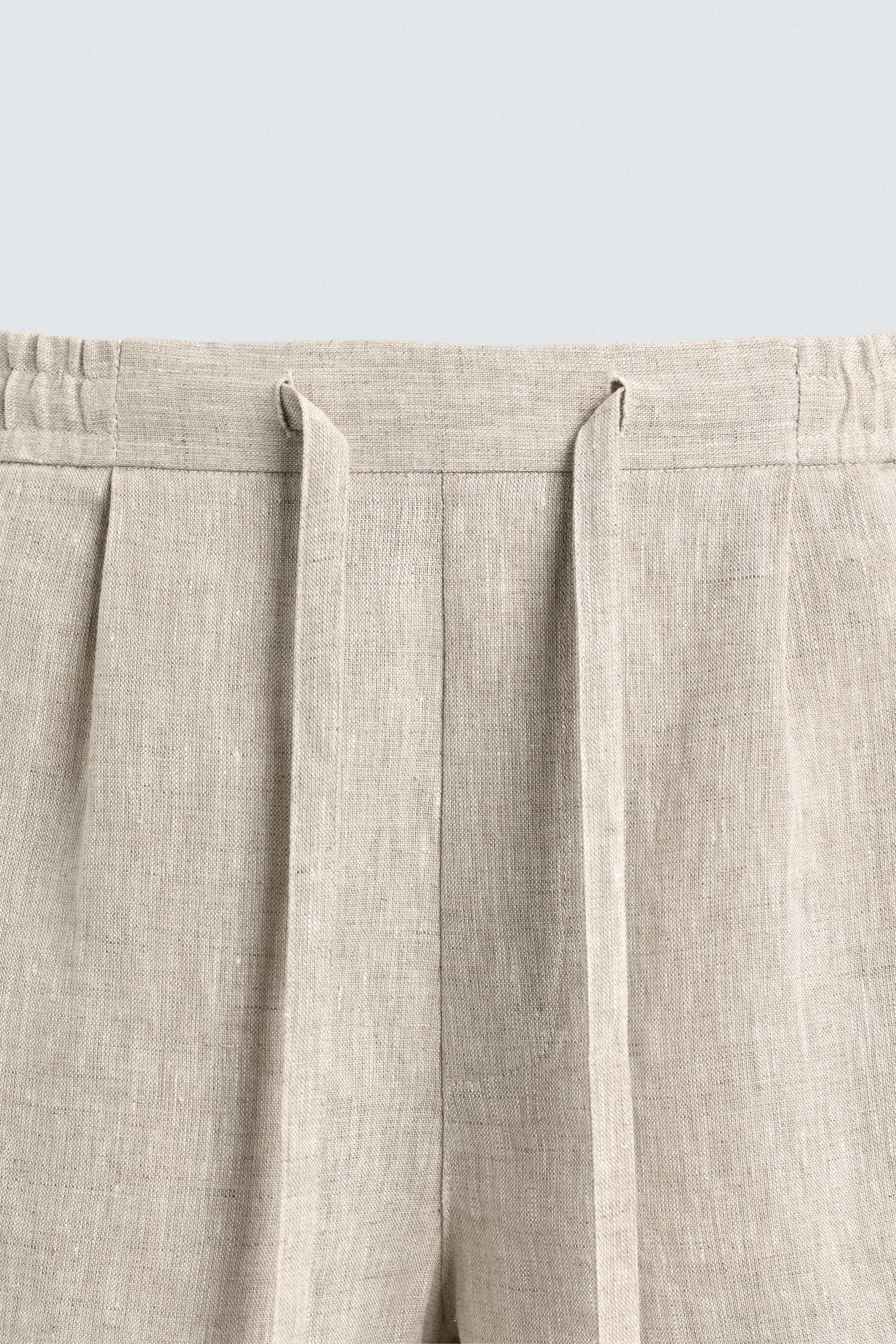 SHORT RELAXED FIT 100% LIN